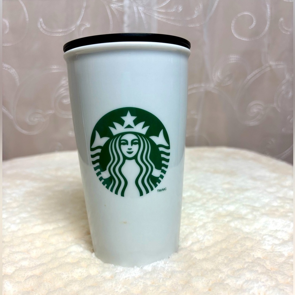 Starbucks Classic Double Wall Ceramic Hot Beverage Travel Tumbler